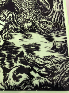 LAmour Supreme Swamp Savagery Silk Screened Print