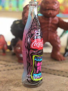 Coca Cola Hand Painted Bottle Steve