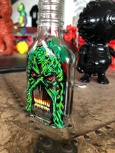 Load image into Gallery viewer, Reverse Painted Bottle SwampThing Round 2