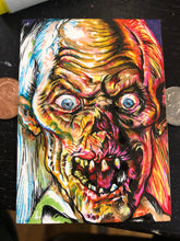 Load image into Gallery viewer, 2.5”X3.5” Crypt Keeper Sketch Card