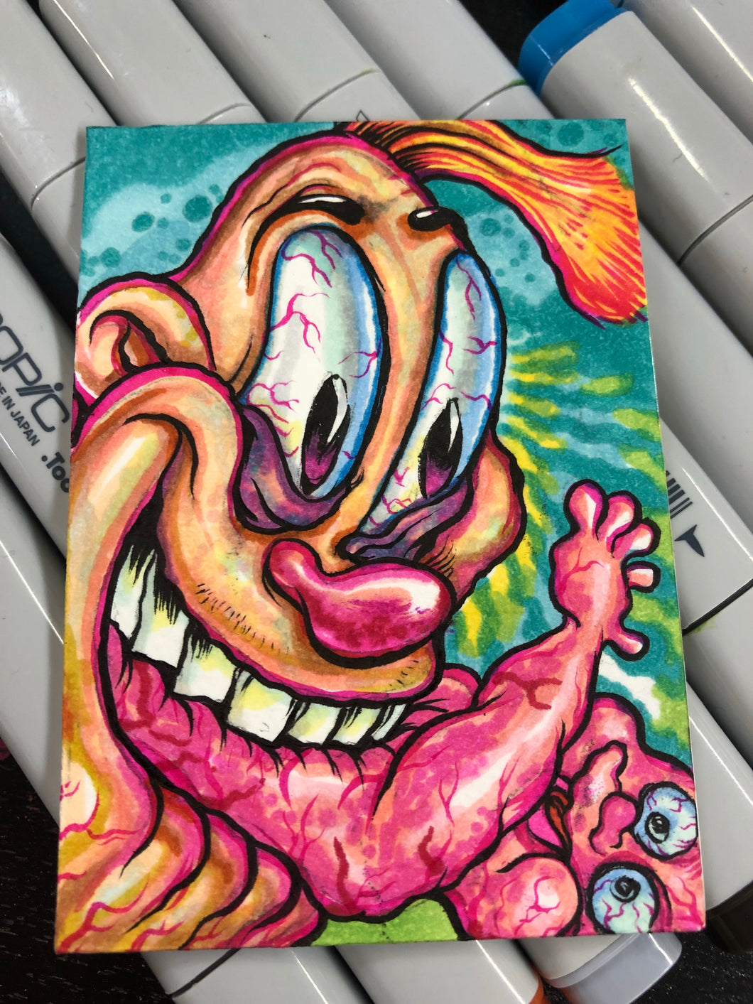 Jimmy The Idiot Eating A Baby Sketchcard