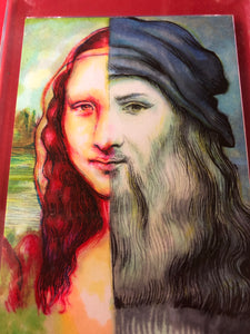 Leonardo Da Vinci Original Sketch Card